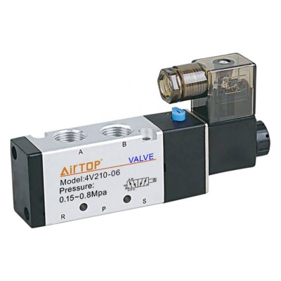 4V210 200 Series Pneumatic Solenoid Vave DC24V AC110V AIRTAC Type Air Valve